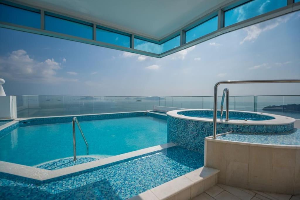 18G Luxury Oceanview With Roof Top Pool Apartment Arraijan Luaran gambar